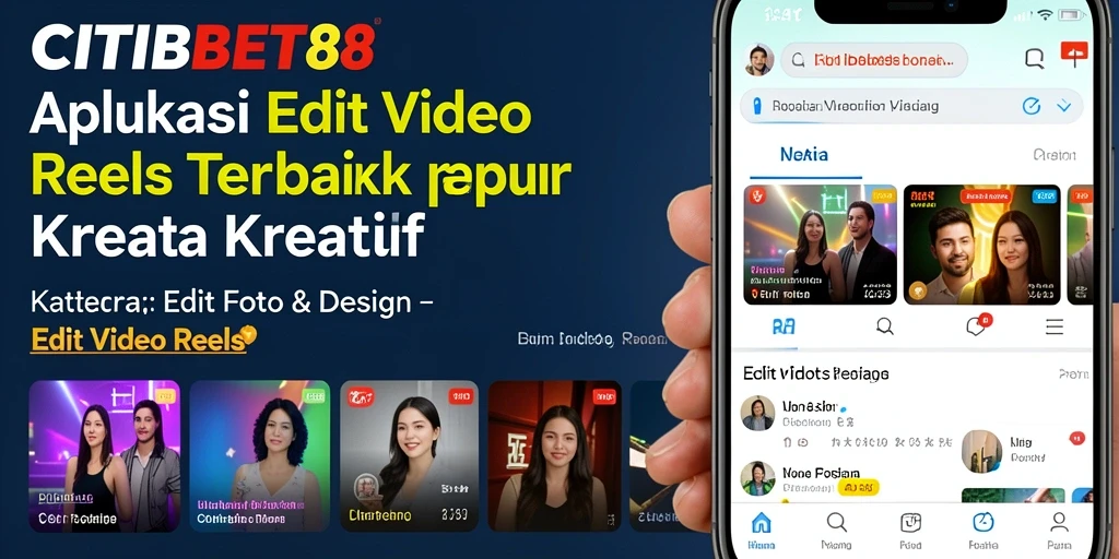 Antarmuka CITIBET88 yang sederhana dan intuitif untuk Edit Video Reels.