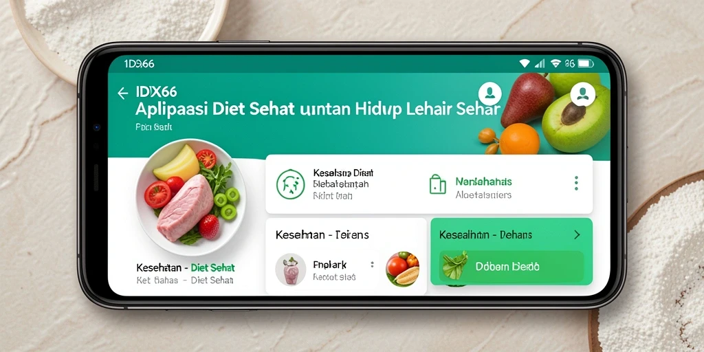 Tampilan antarmuka pengguna IDX66 yang sederhana dan informatif.
