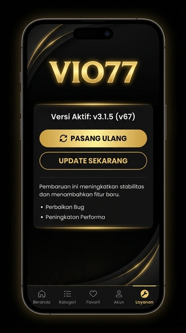 Riwayat Versi Aplikasi vio77 untuk Pengguna Android
